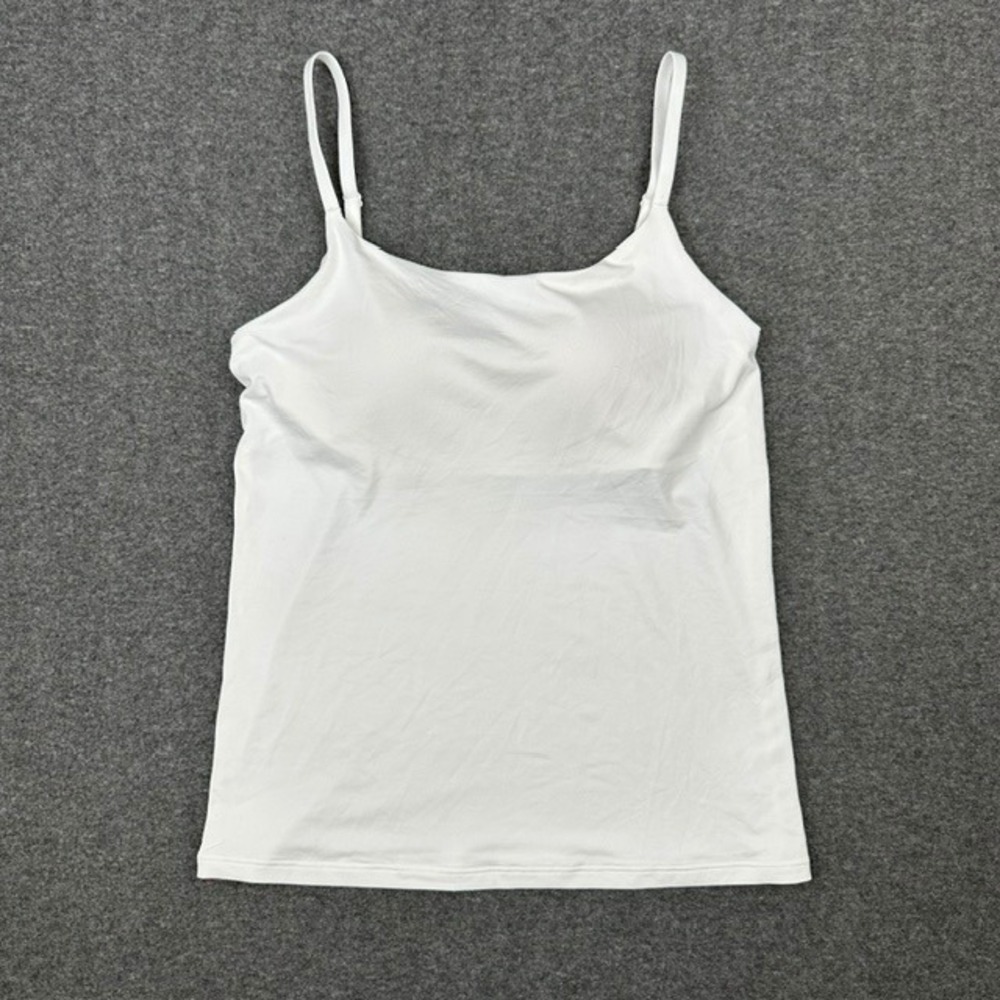 Uniqlo Airism Padded Tank Top White Sleeveless Bra Camisole 473976 Small